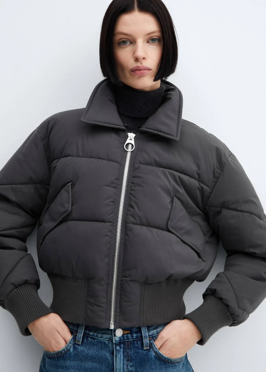 Anorak Bomber Col Fausse Fourrure – Image 5