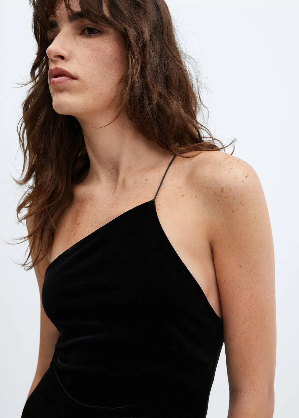 Robe Asymétrique Velours – Image 4