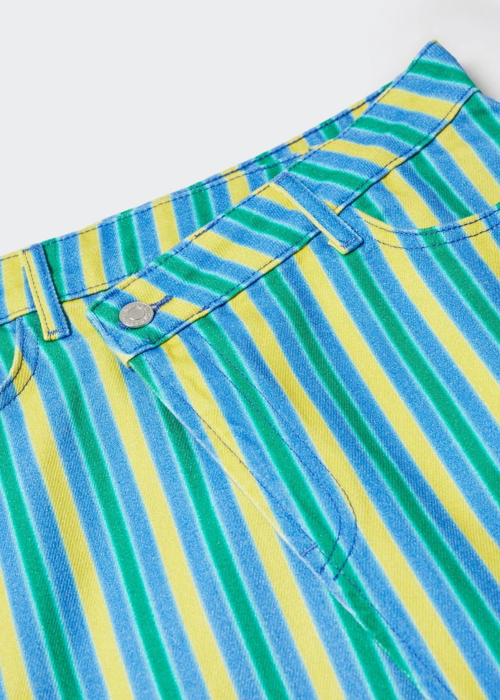 Minijupe Jean Rayures Multicolores – Image 5