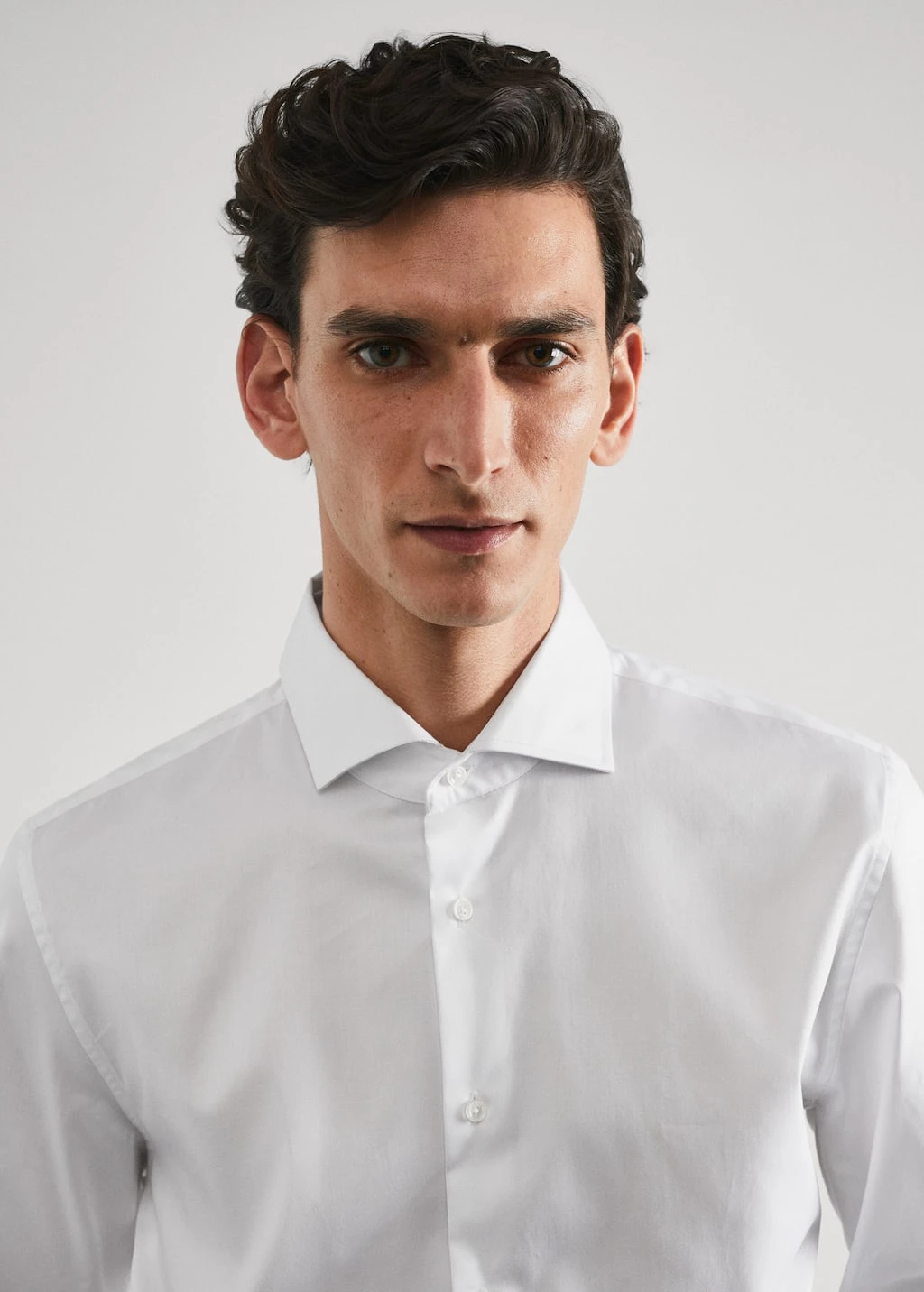 Chemise Costume Slim-fit Tissu Twill Boutons De Manchette â Image 4