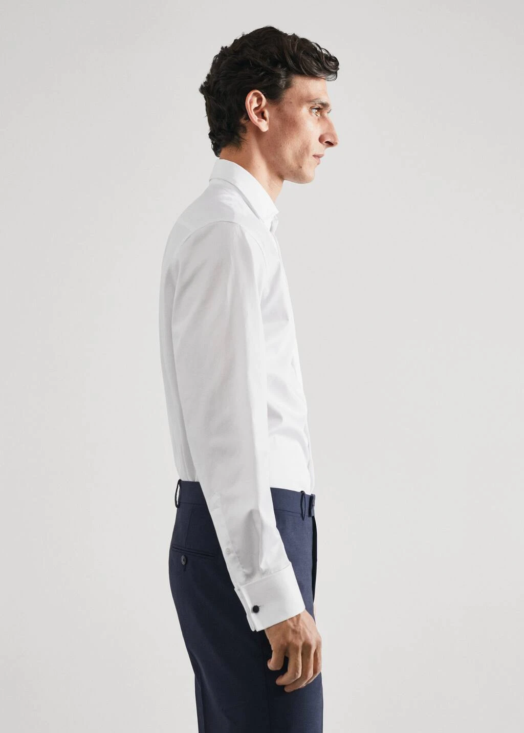 Chemise Costume Slim-fit Tissu Twill Boutons De Manchette â Image 5