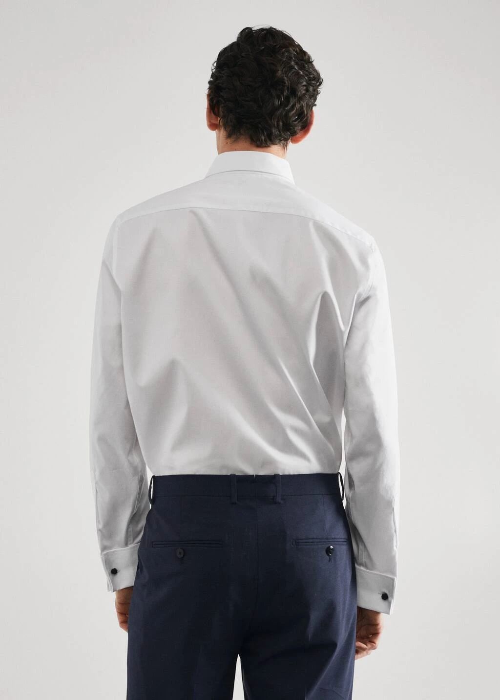 Chemise Costume Slim-fit Tissu Twill Boutons De Manchette â Image 3