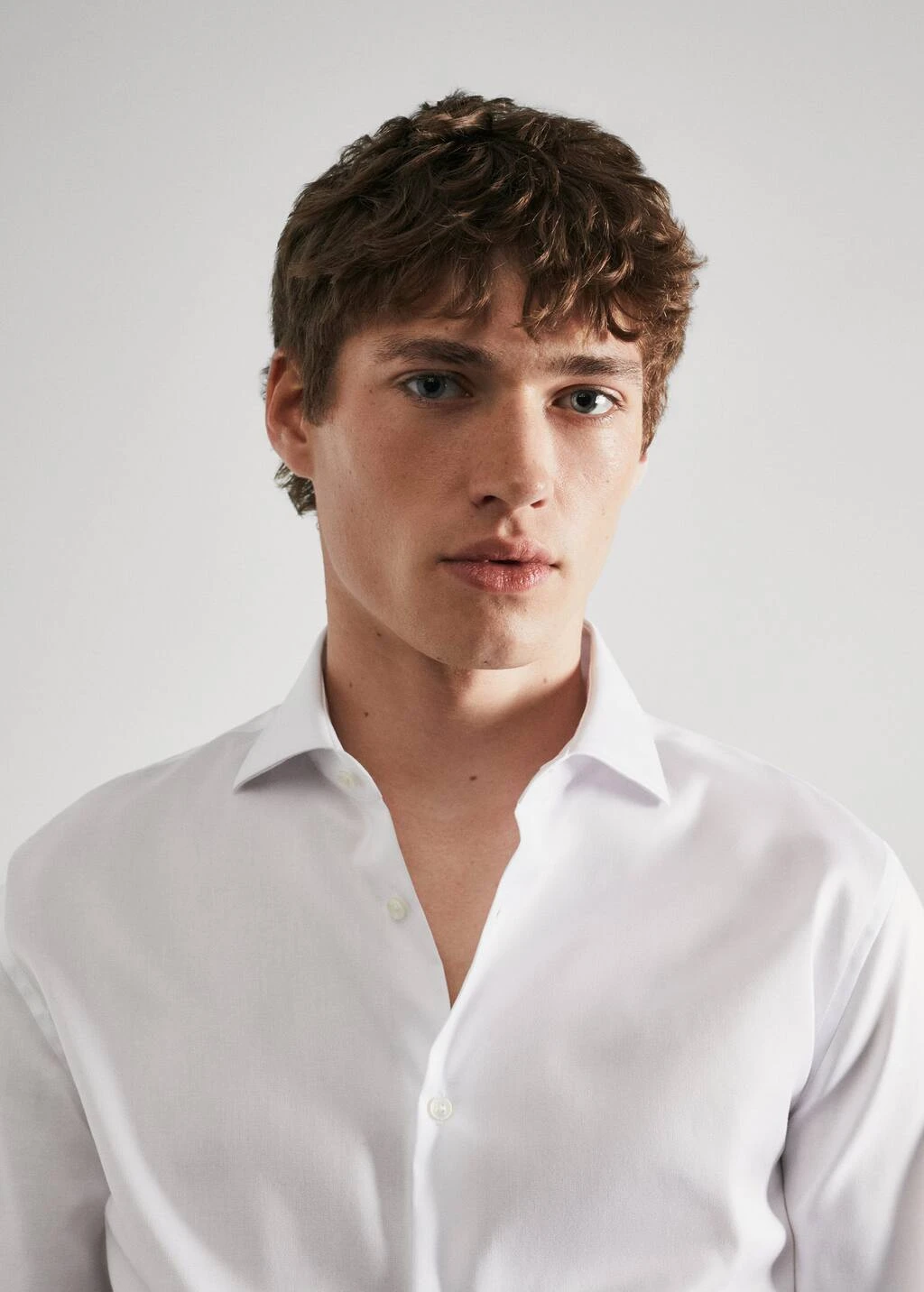 Chemise Costume Slim-fit Coton StructurĂ©e â Image 4