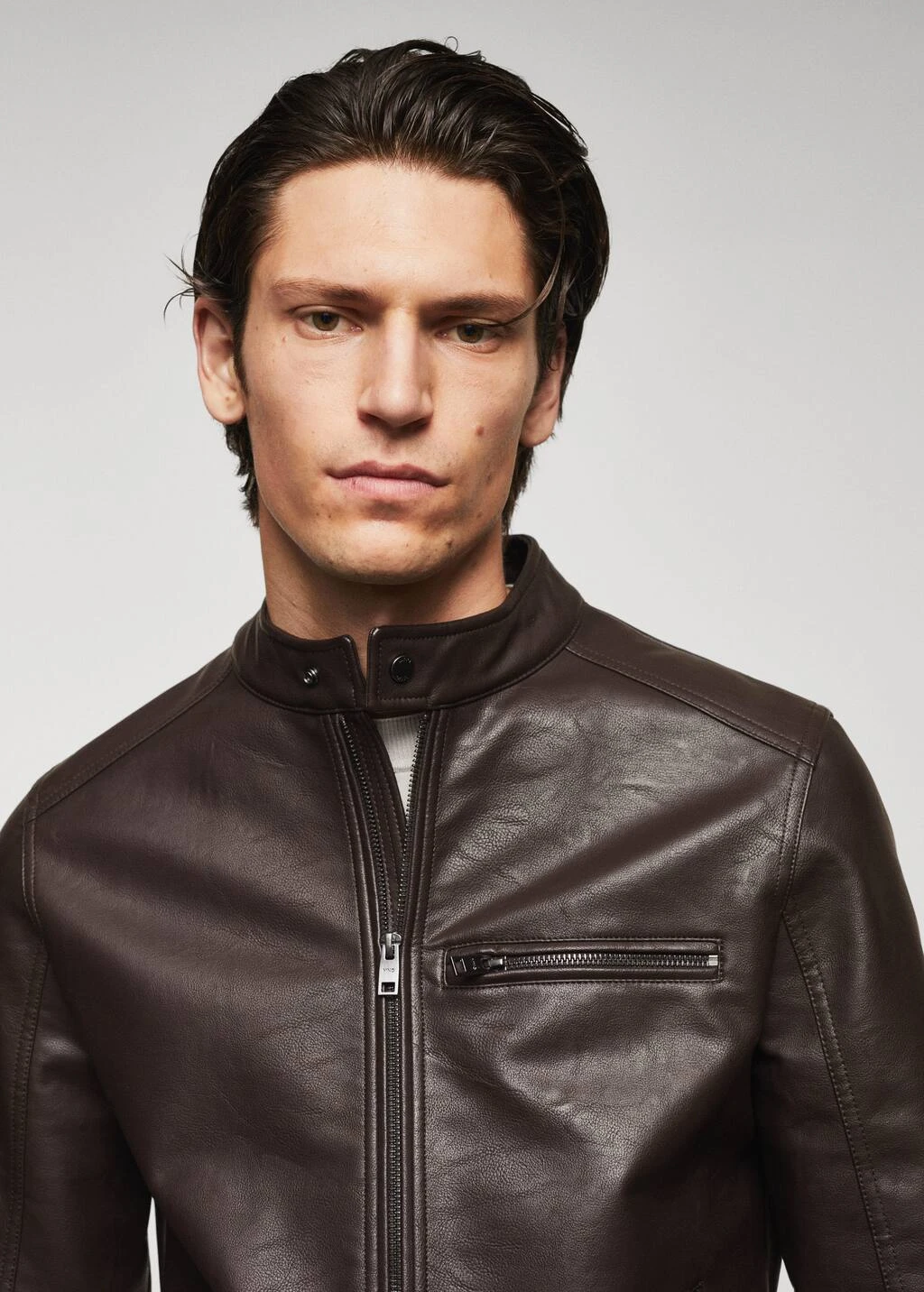 Veste Similicuir Fermetures Ăclair â Image 11