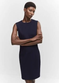 Robe Sans Manches Maille Point De Rome