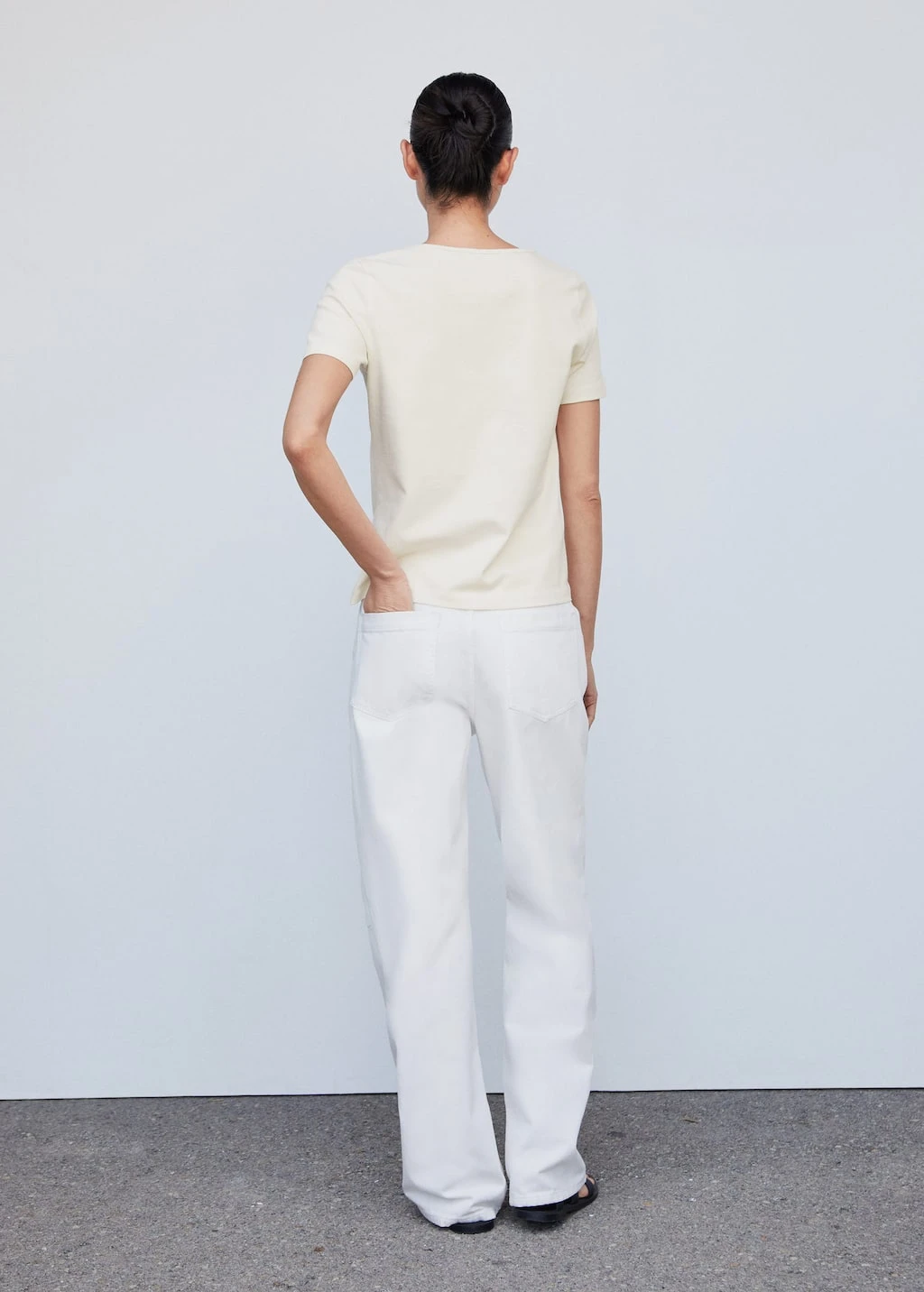 T-shirt Coton Détail Froncé – Image 9