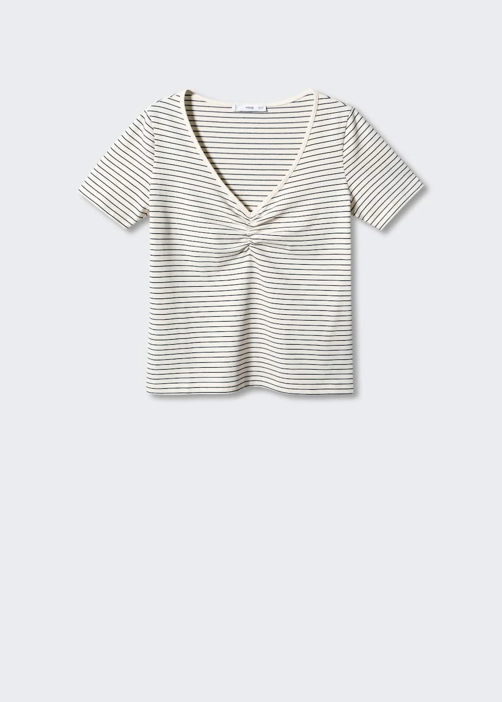 T-shirt Coton Détail Froncé – Image 6