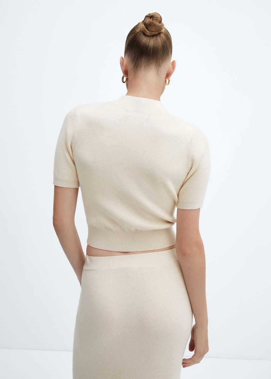 Pull-over Col Montant Manches Courtes – Image 10