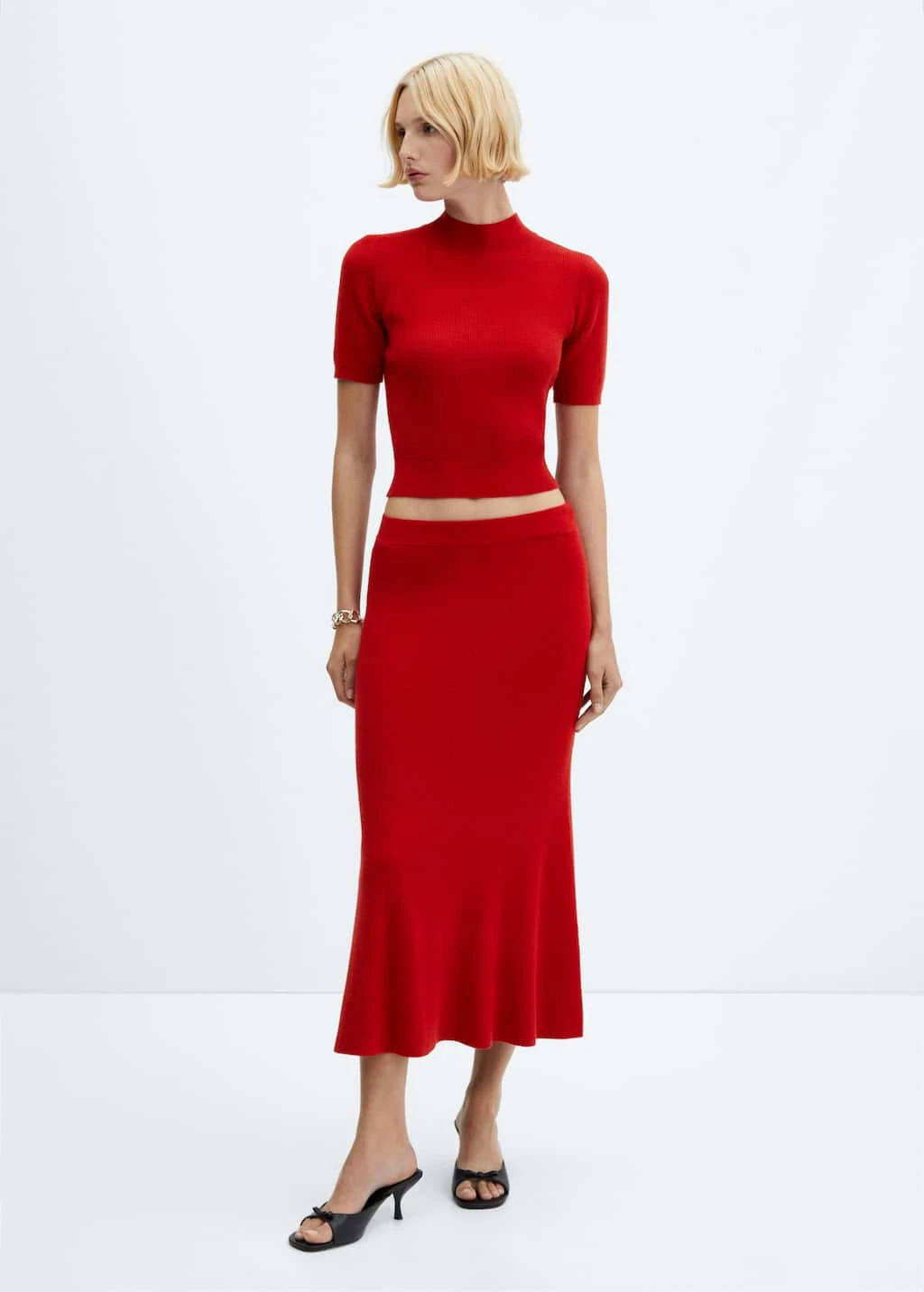 Pull-over Col Montant Manches Courtes – Image 2