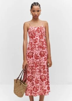 Robe Midi En Imprimé Fleuri