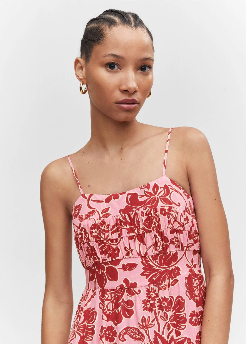 Robe Midi En ImprimĂ© Fleuri â Image 4