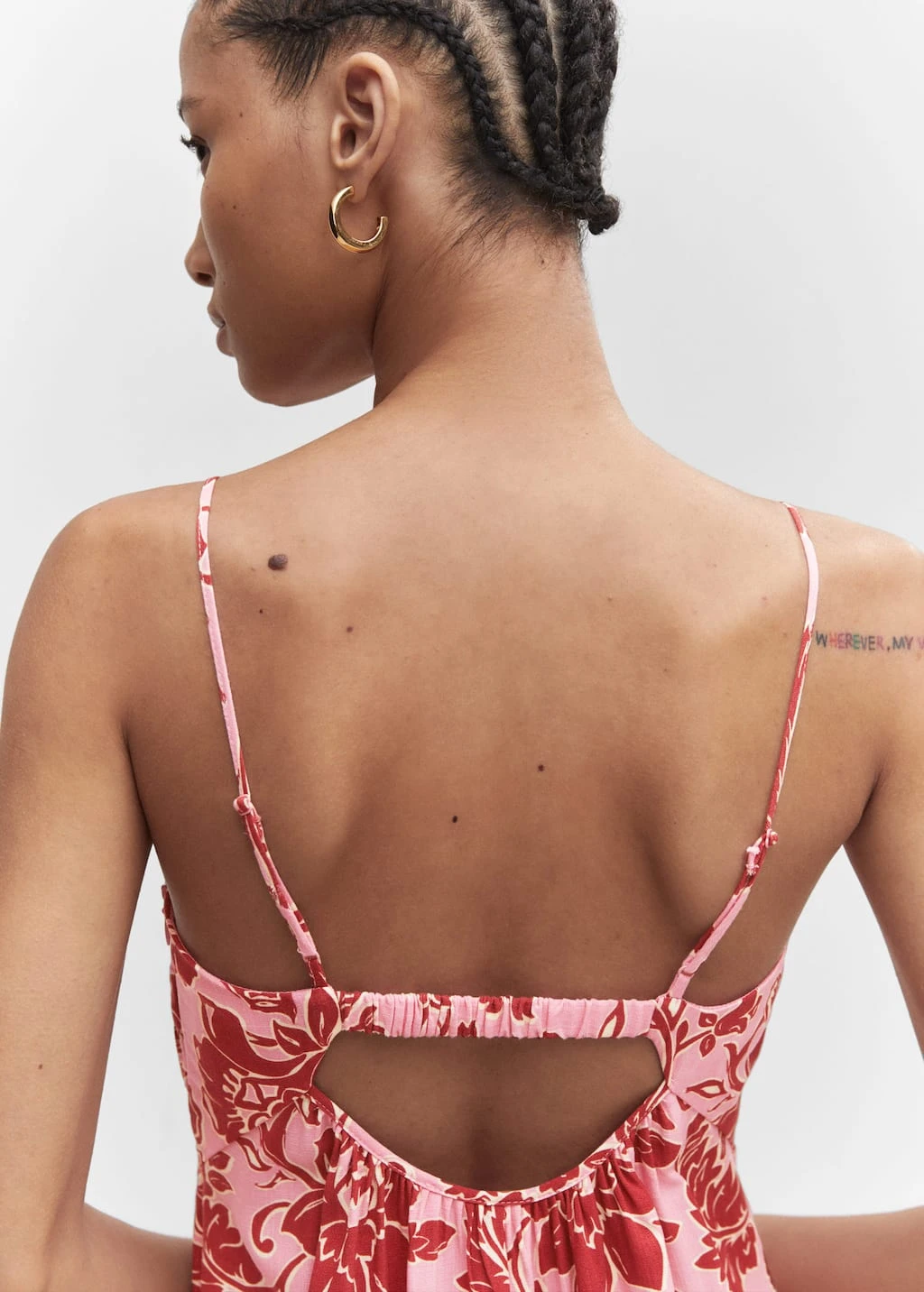 Robe Midi En ImprimĂ© Fleuri â Image 5