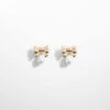 Boucles D'oreilles Nœud Détail Perle
