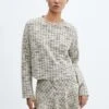 Pull-over Tweed Col Rond