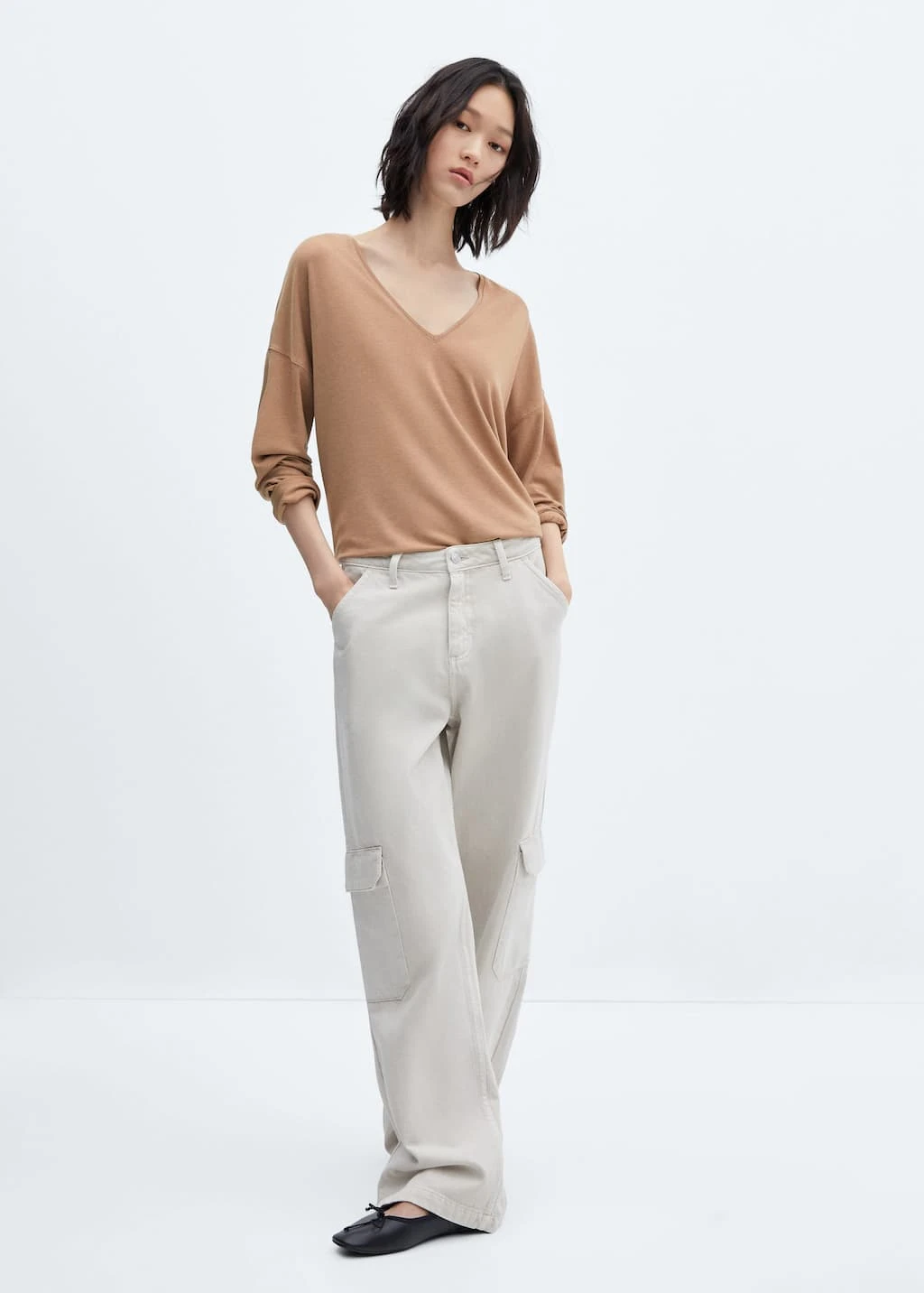 T-shirt Manches Longues Col V â Image 2