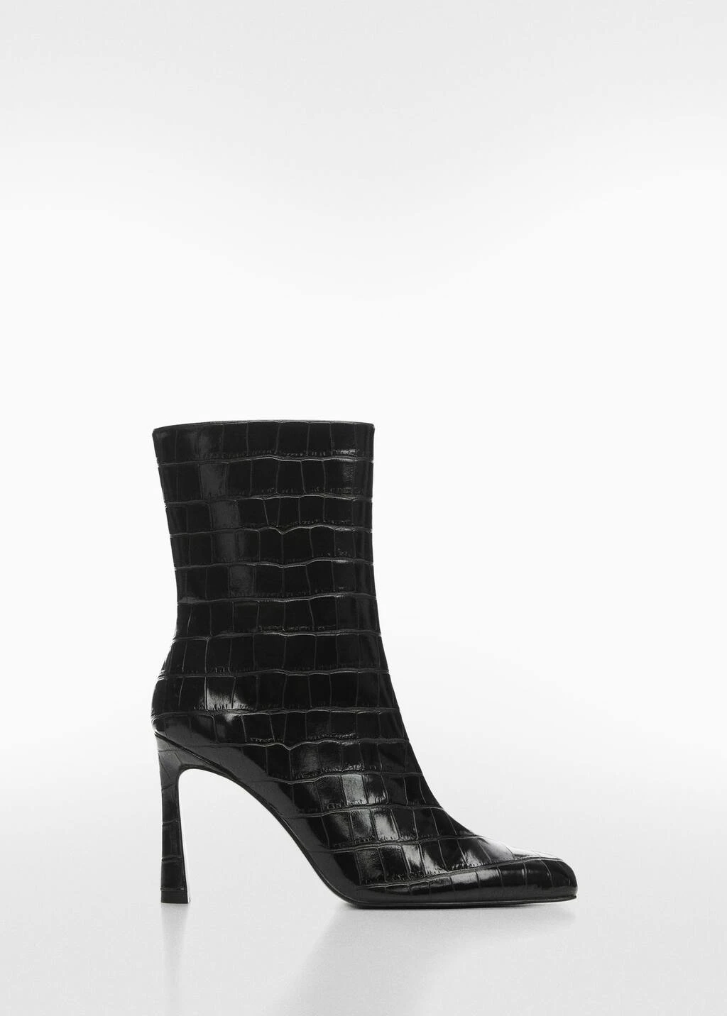 Bottines Talon Effet Croco – Image 2