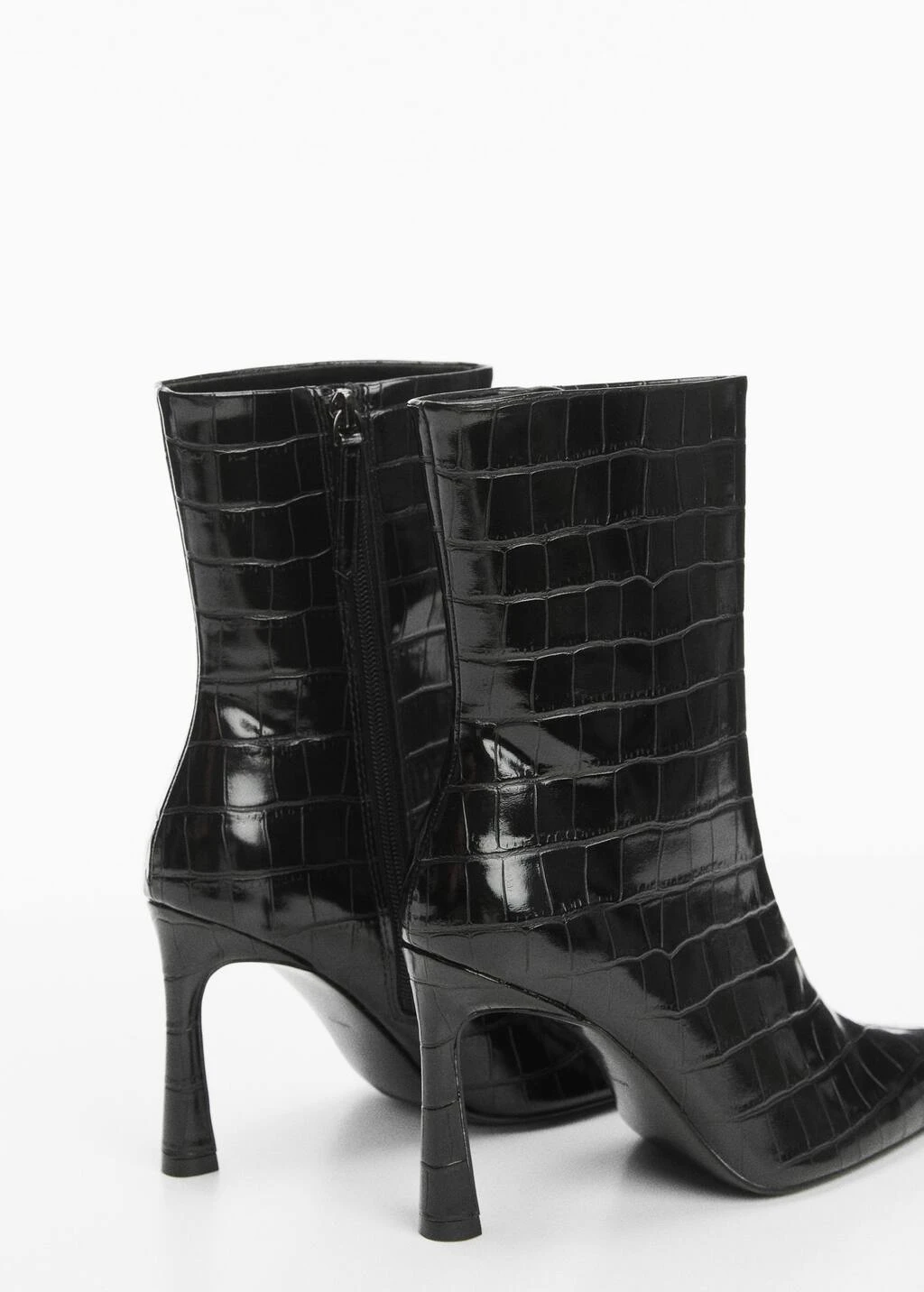Bottines Talon Effet Croco – Image 4