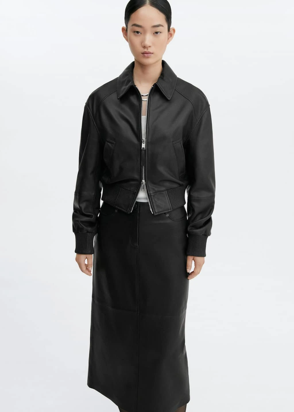 Jupe Crayon Cuir – Image 3