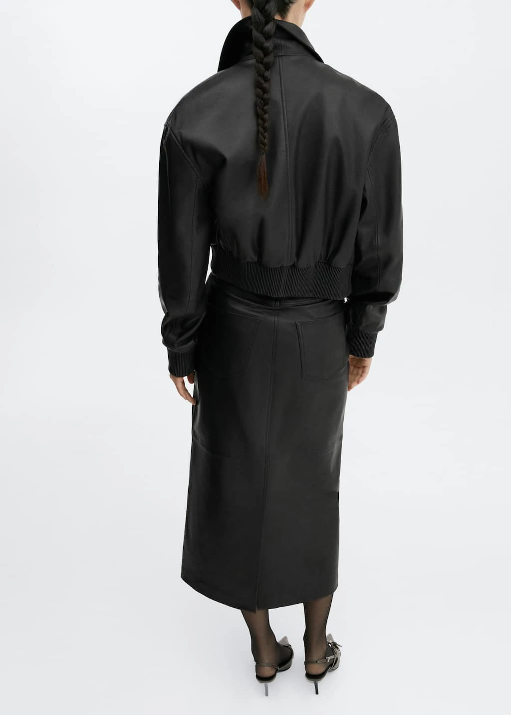 Jupe Crayon Cuir – Image 4