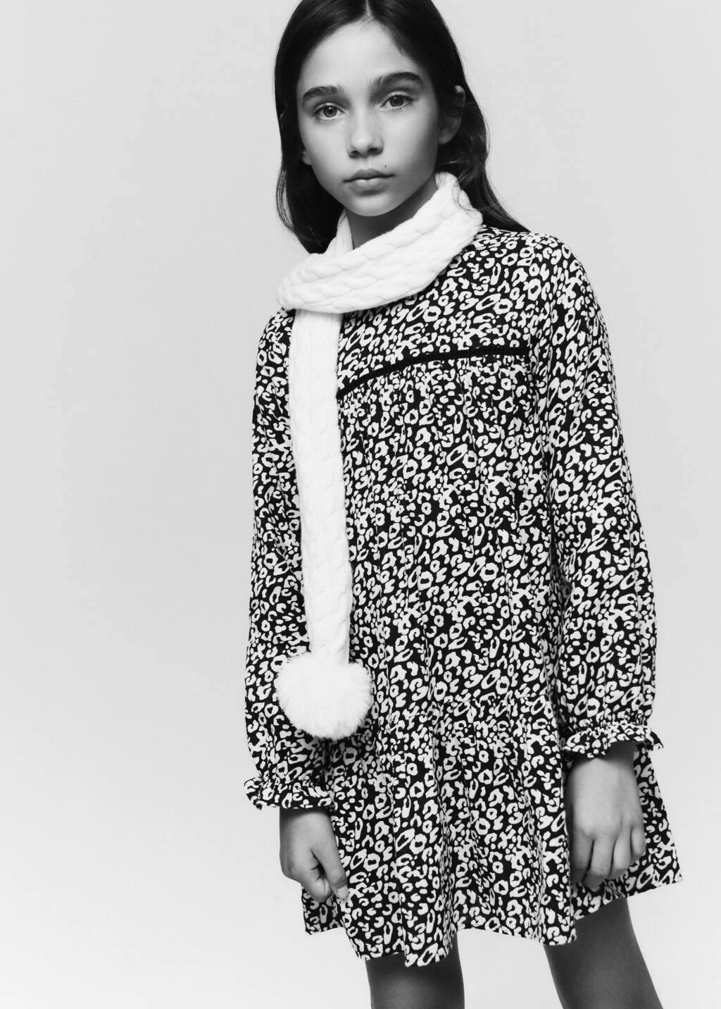 Écharpe Maille Pompon – Image 2