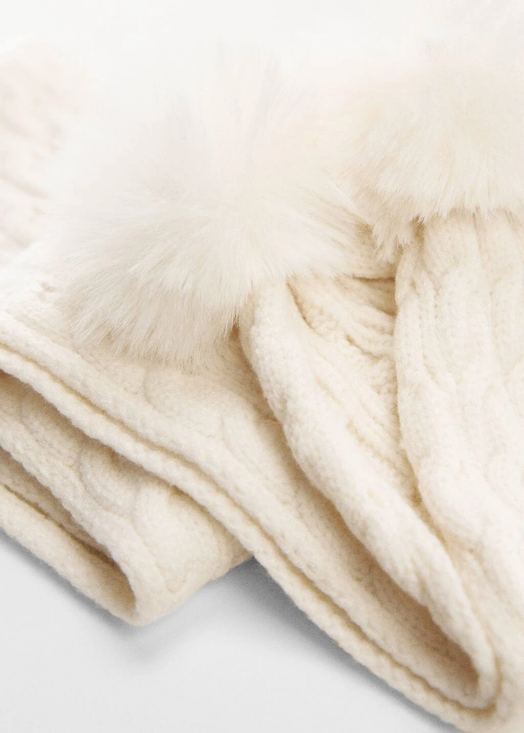 Écharpe Maille Pompon