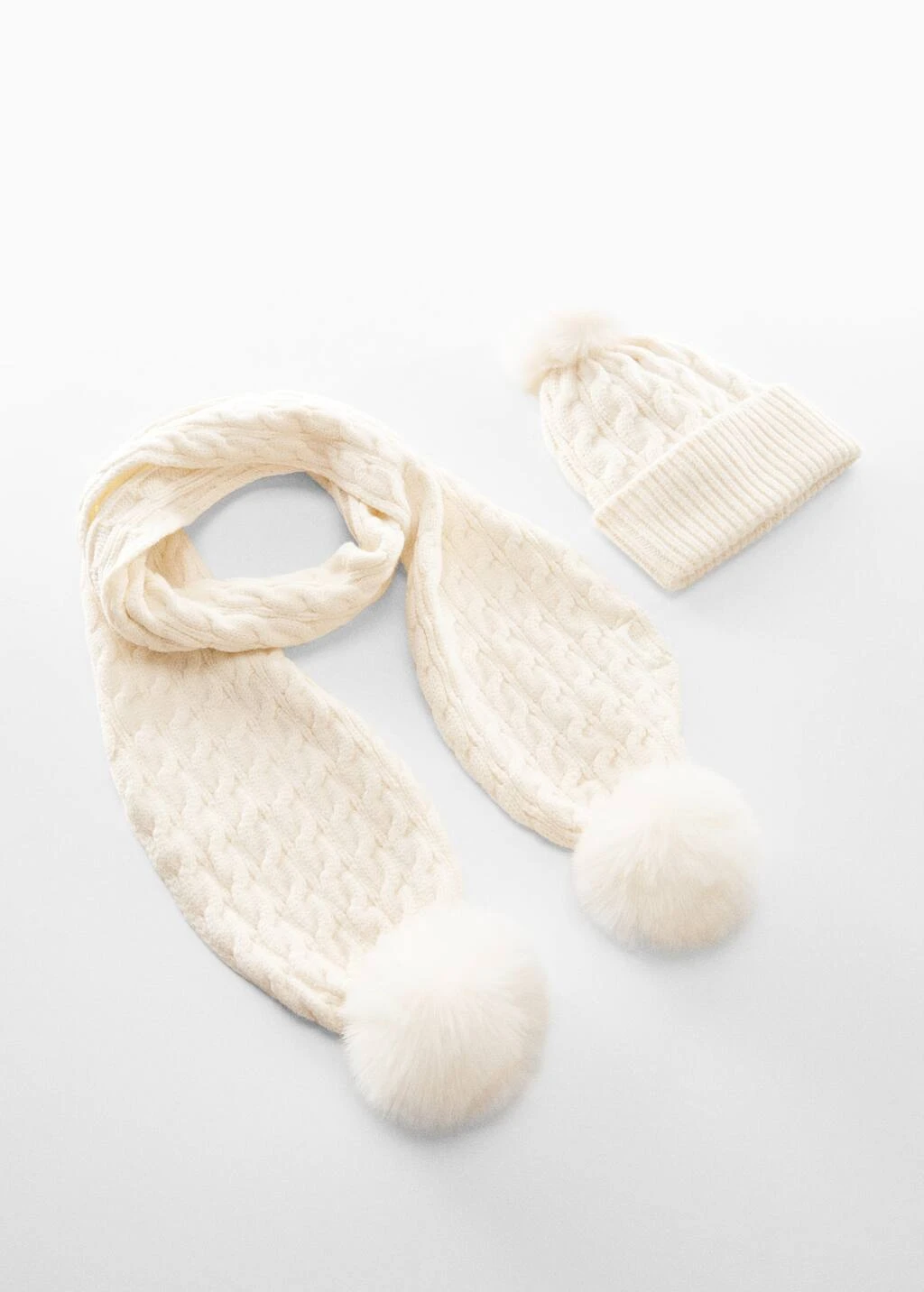 Écharpe Maille Pompon – Image 3