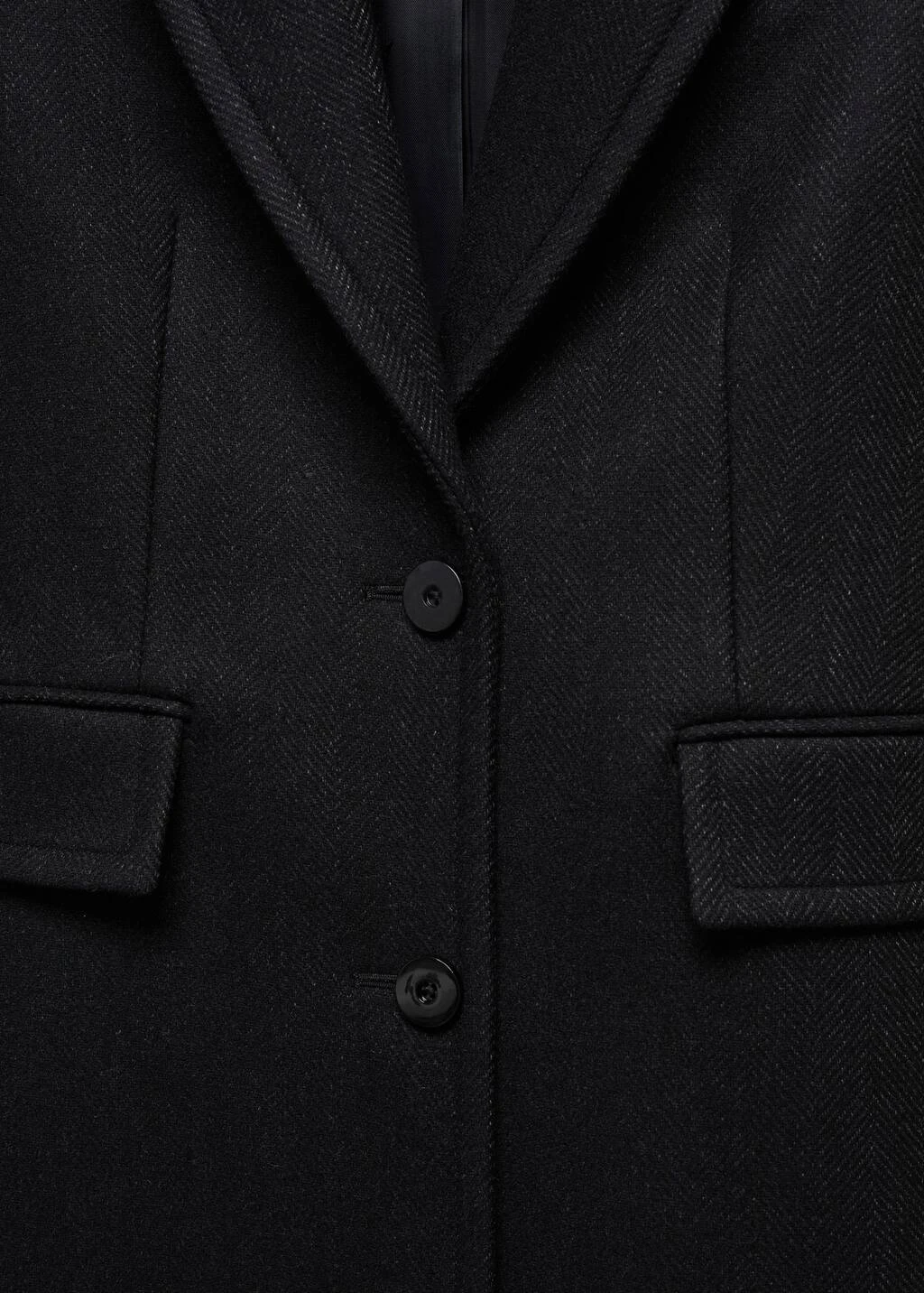 Manteau Laine Relief Revers – Image 6