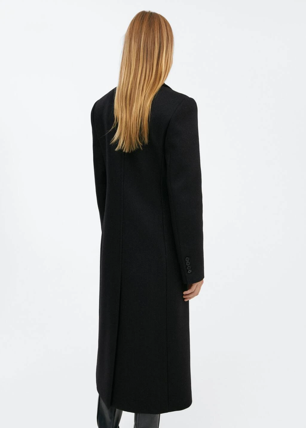 Manteau Laine Relief Revers – Image 3