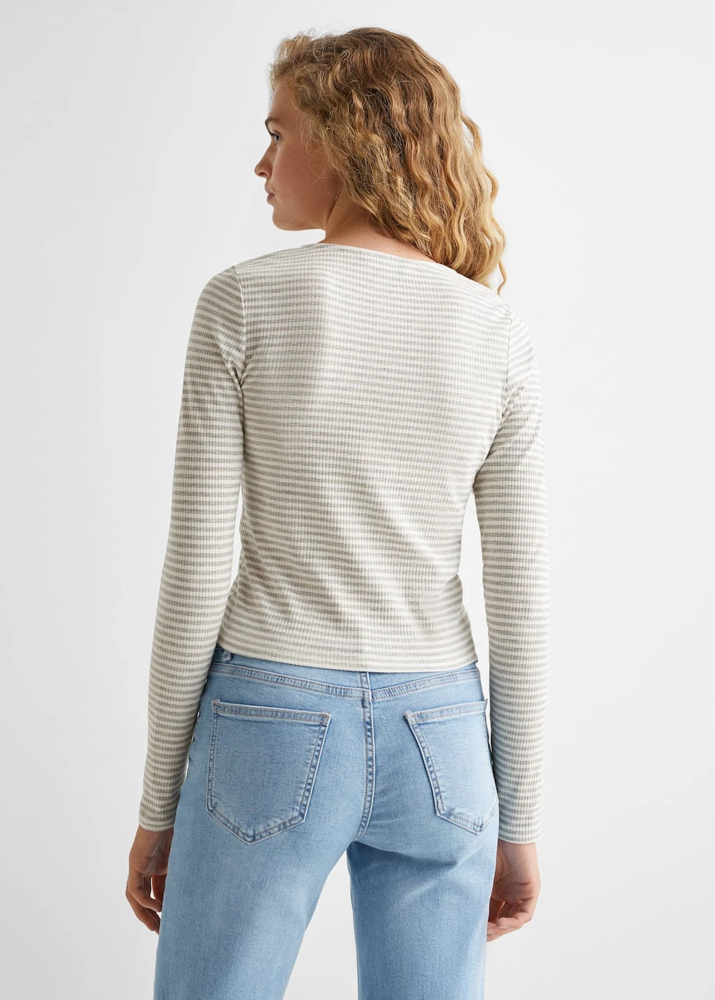 T-shirt à Rayures Et Boutons – Image 6