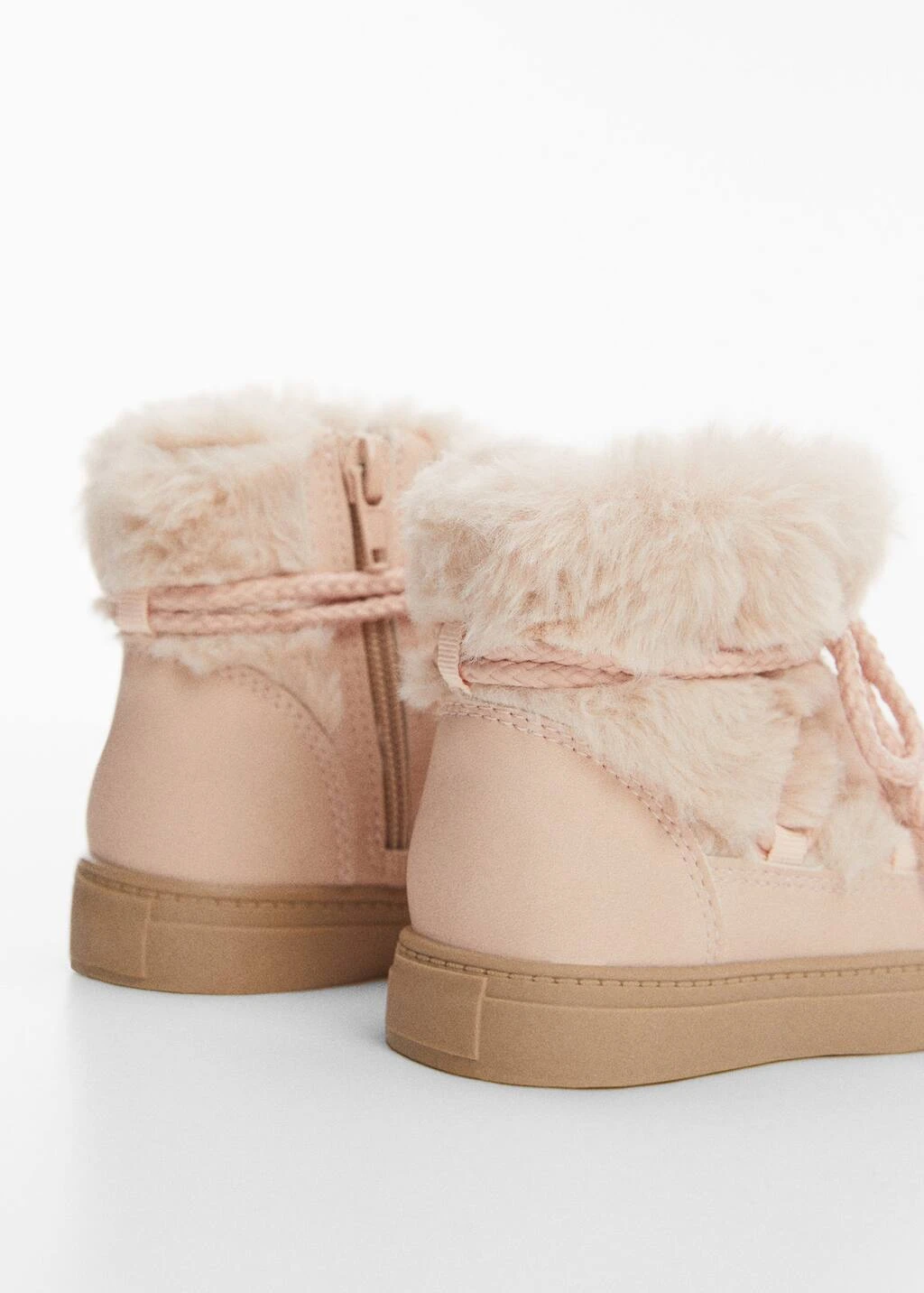 Bottines Lacets Fausse Fourrure – Image 2