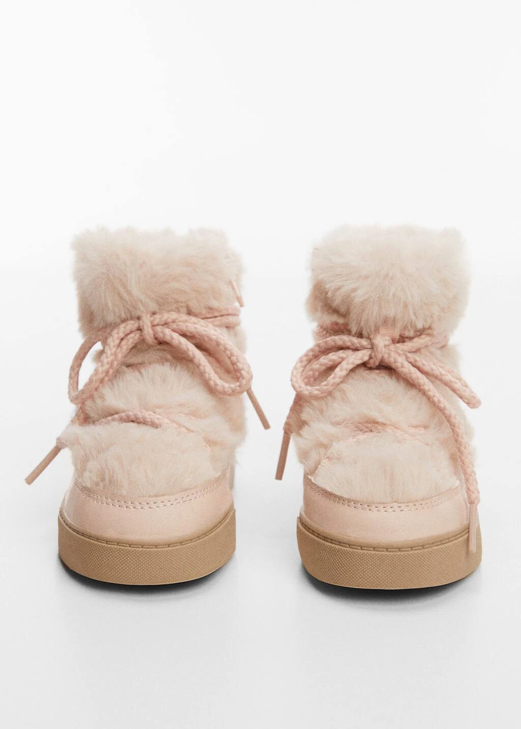 Bottines Lacets Fausse Fourrure – Image 3