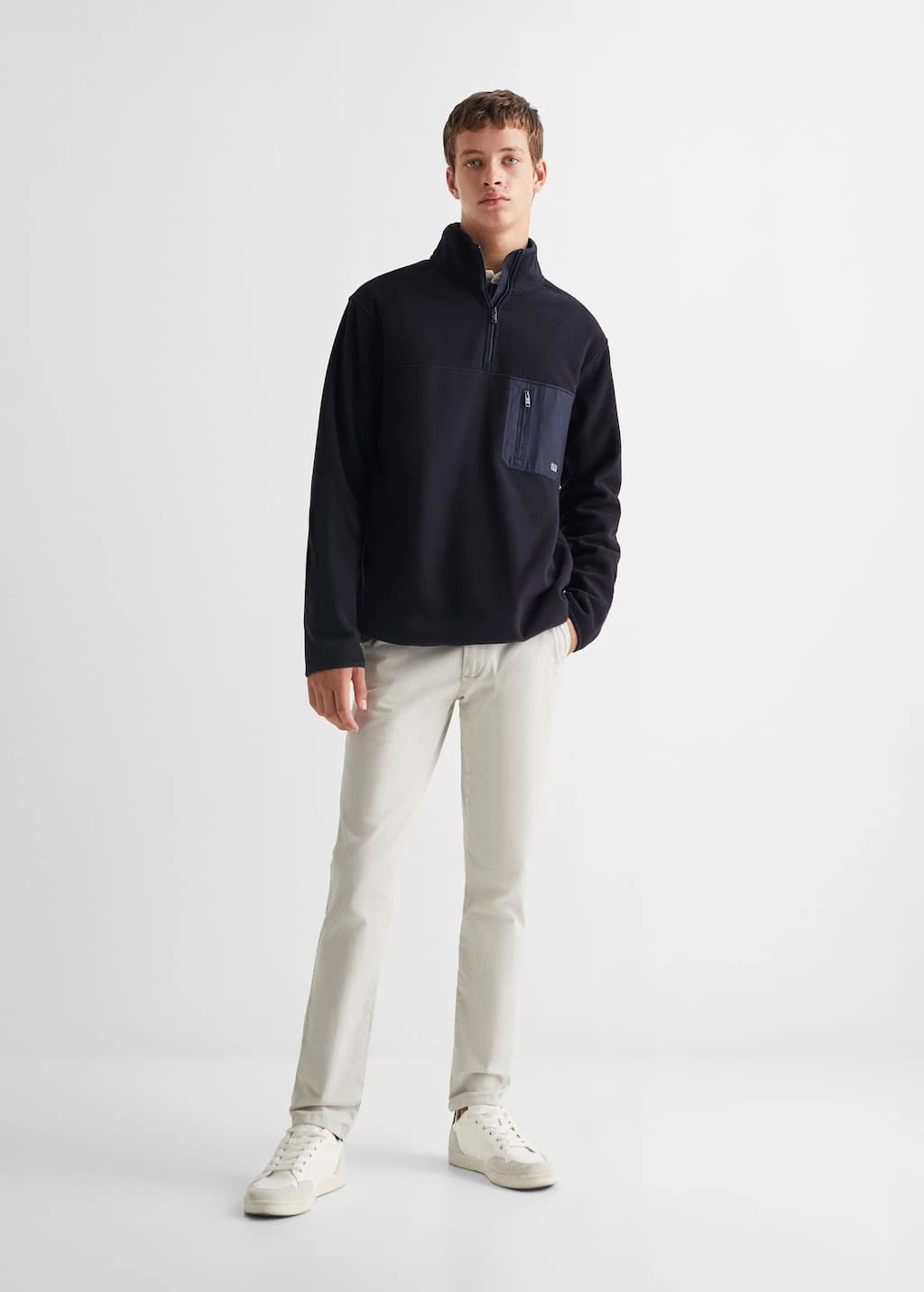 Sweat-shirt Polaire Col ZippĂ© â Image 2