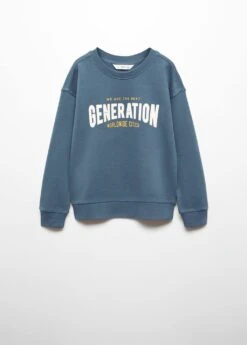 Sweat-shirt Message Coton