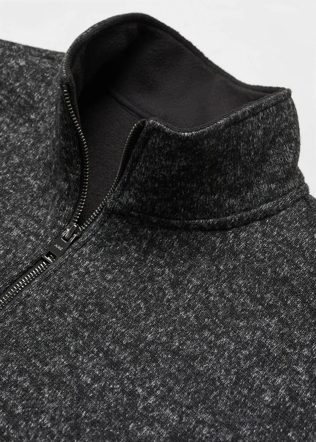 Sweat-shirt Jaspé Fermeture Éclair – Image 6