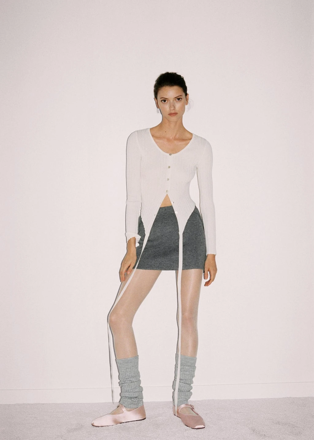 Cardigan Cache-cœur Nœud – Image 6