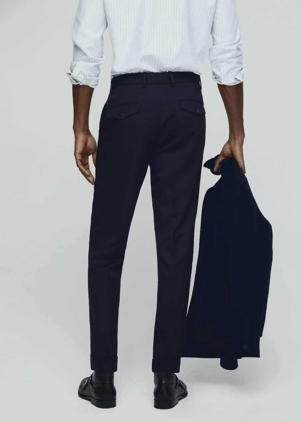Pantalon En Laine à Pinces – Image 3