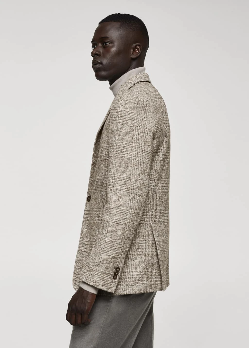 Blazer Laine Vierge Prince-de-galles â Image 5