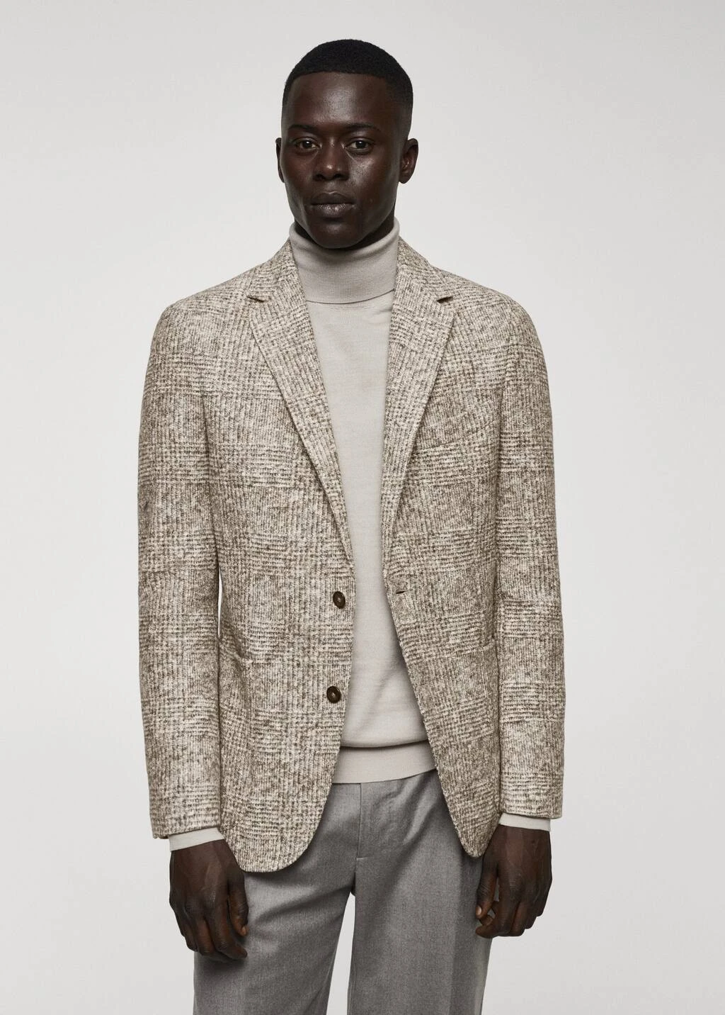 Blazer Laine Vierge Prince-de-galles â Image 6