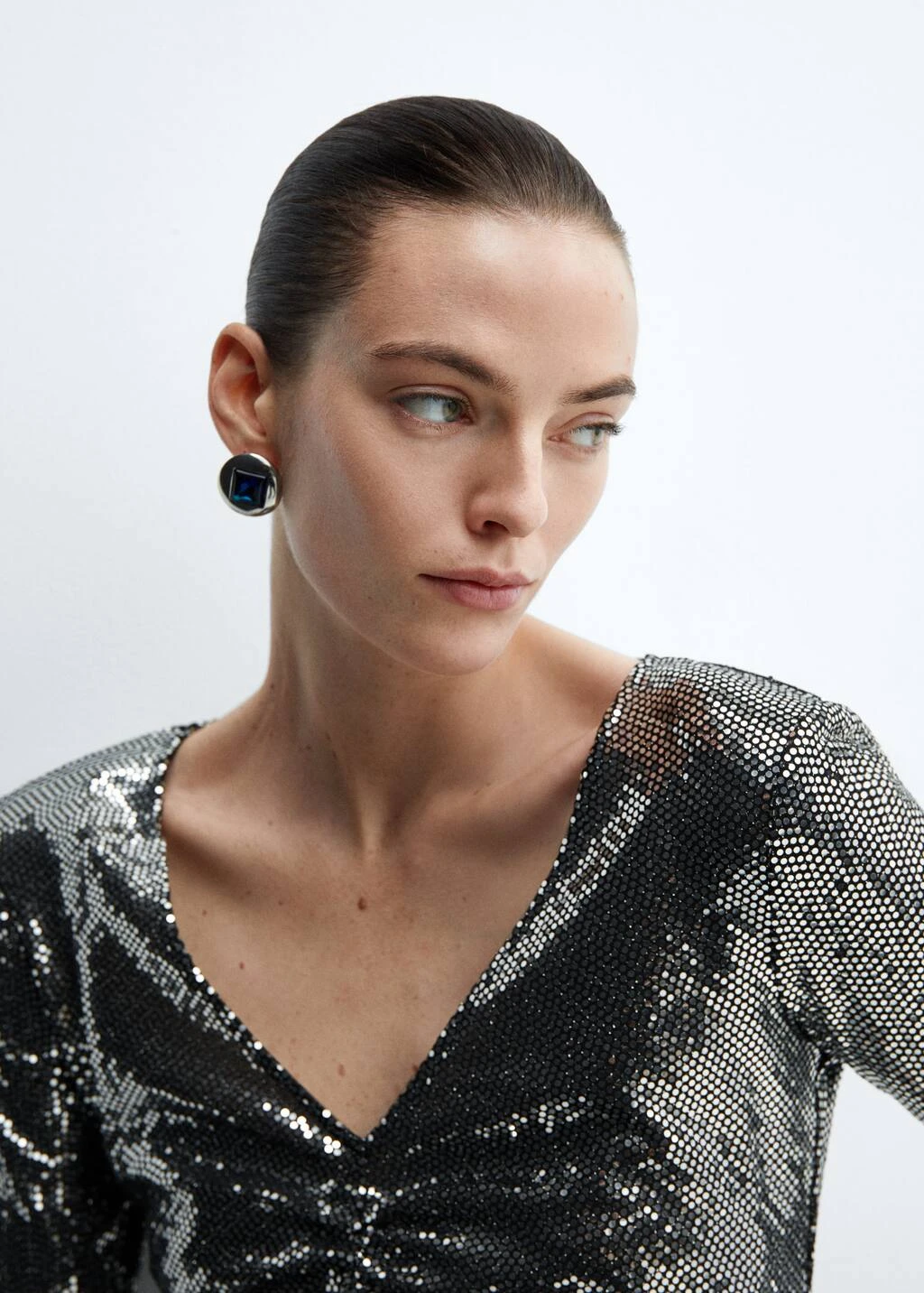 Robe Froncée Sequins – Image 4
