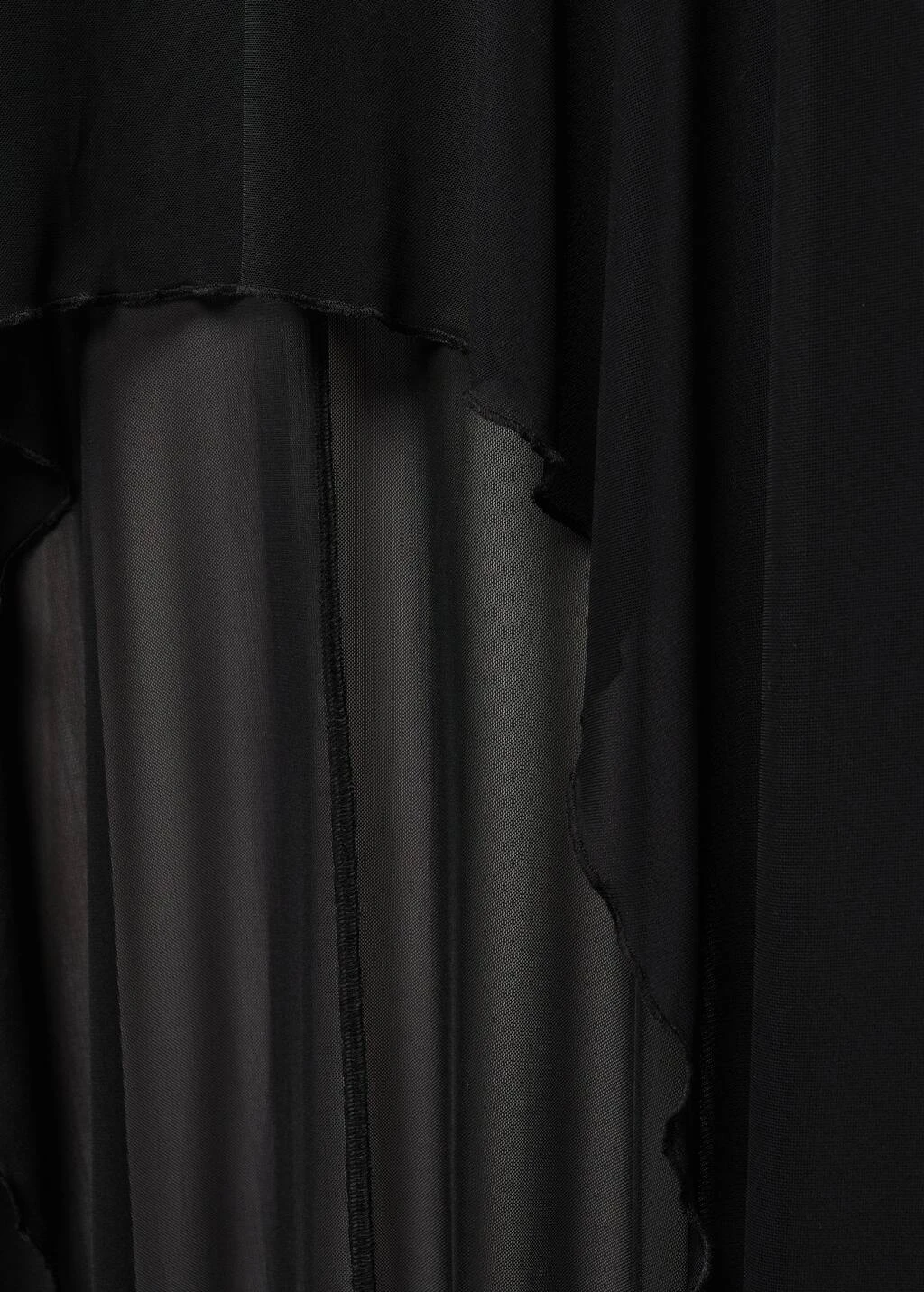 Cape Semi-transparente Asymétrique