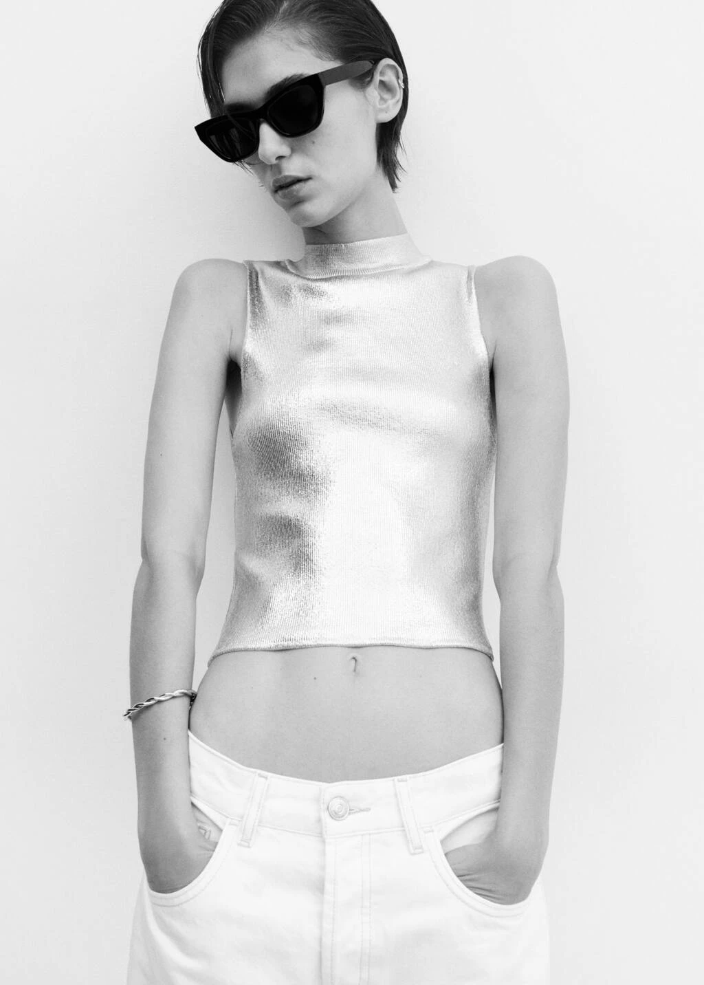 Top Métallisé Maille – Image 11