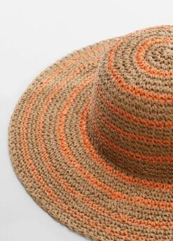 Chapeau Fibre Naturelle Bicolore