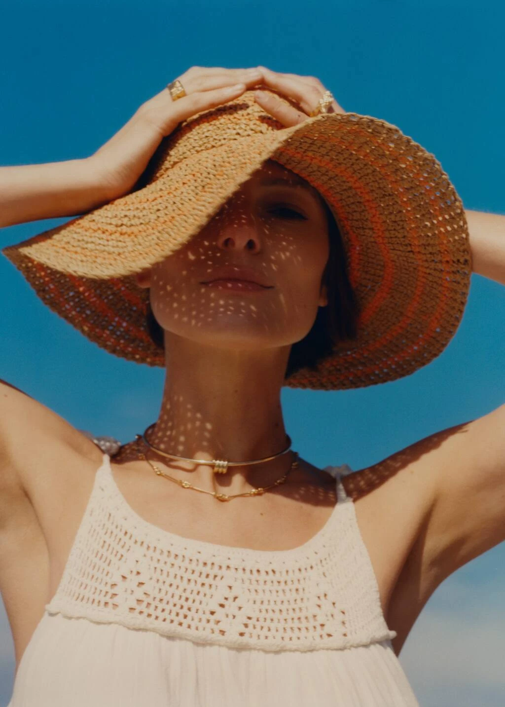 Chapeau Fibre Naturelle Bicolore – Image 2