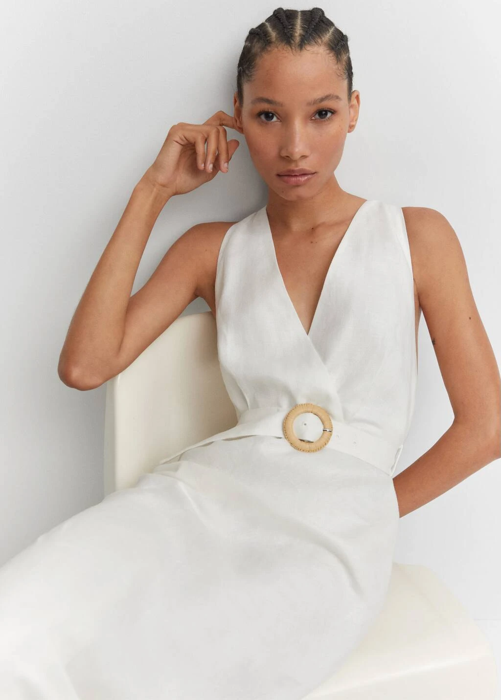 Robe Lin Ceinture â Image 5