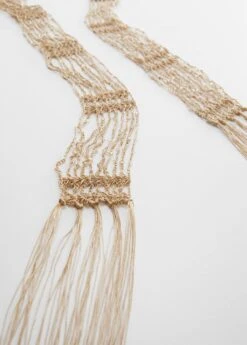 Foulard Fin Perles Cristal