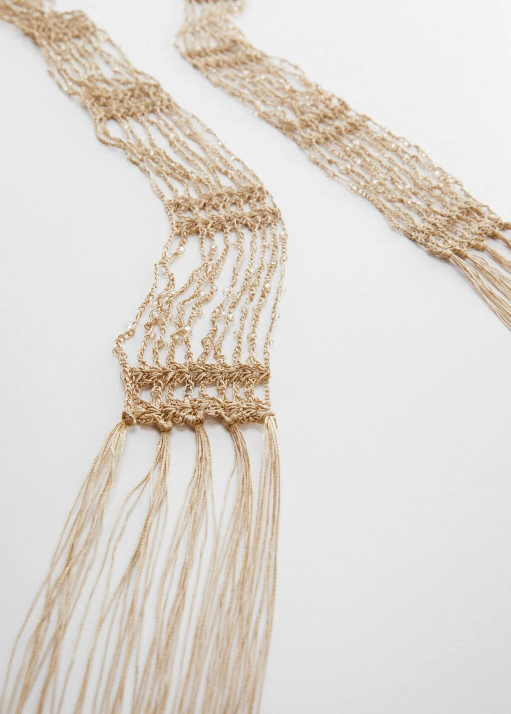 Foulard Fin Perles Cristal