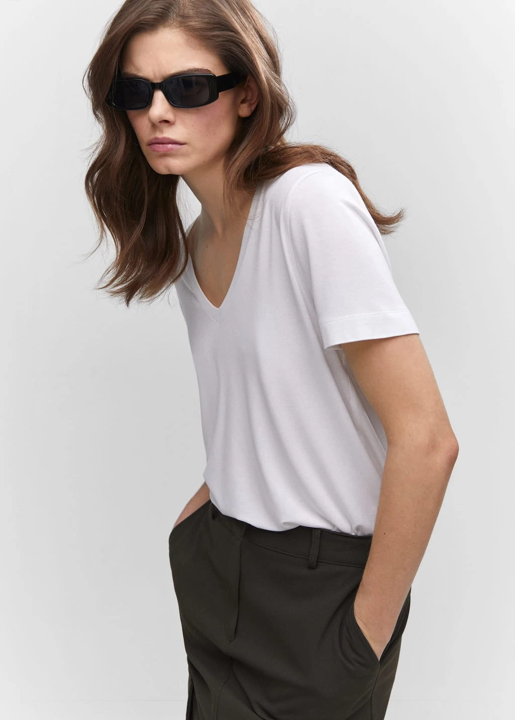 T-shirt Col En V â Image 16