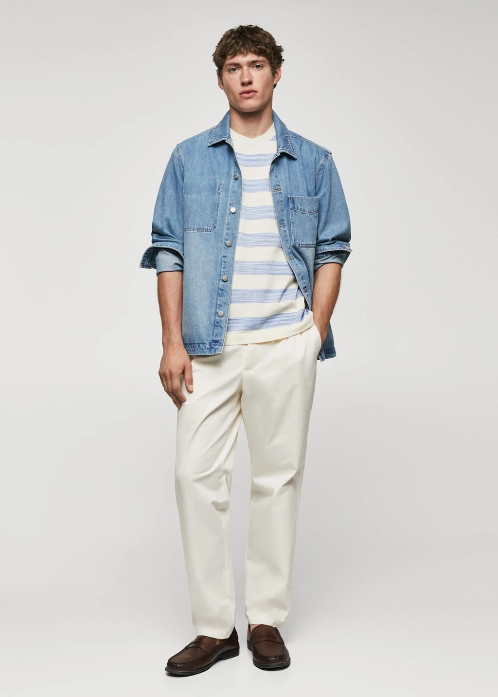 T-shirt à Rayures En Maille – Image 2