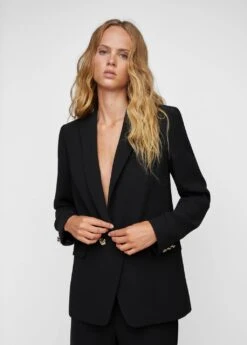 Veste Costume Bouton Bijou