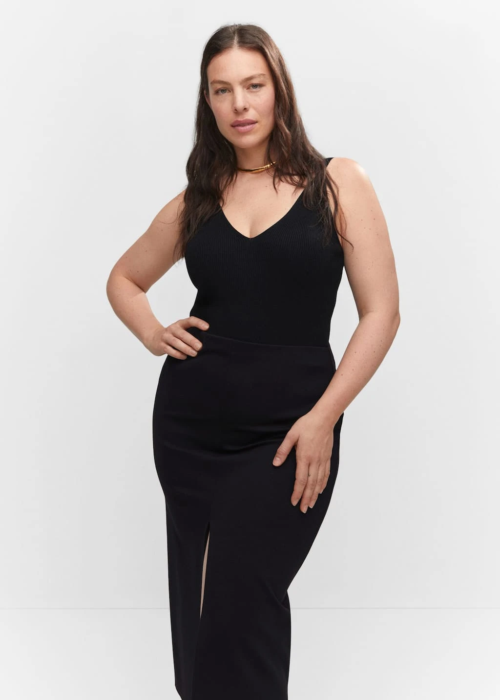 Jupe Midi Fendue à L’avant – Image 8